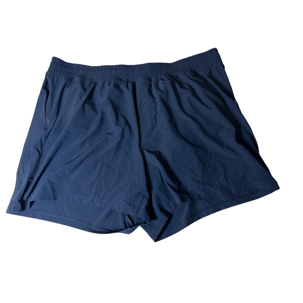 Lululemon Men's Navy Blue Pace Breaker Linerless Short 5" XXL Run Athletic